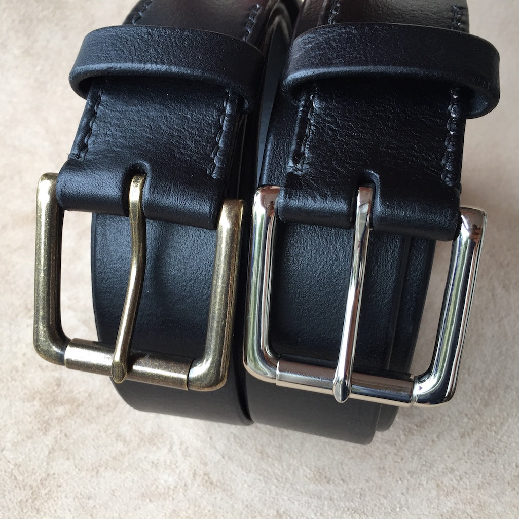 Handcrafted Black Leather Belt - Colonial Leather