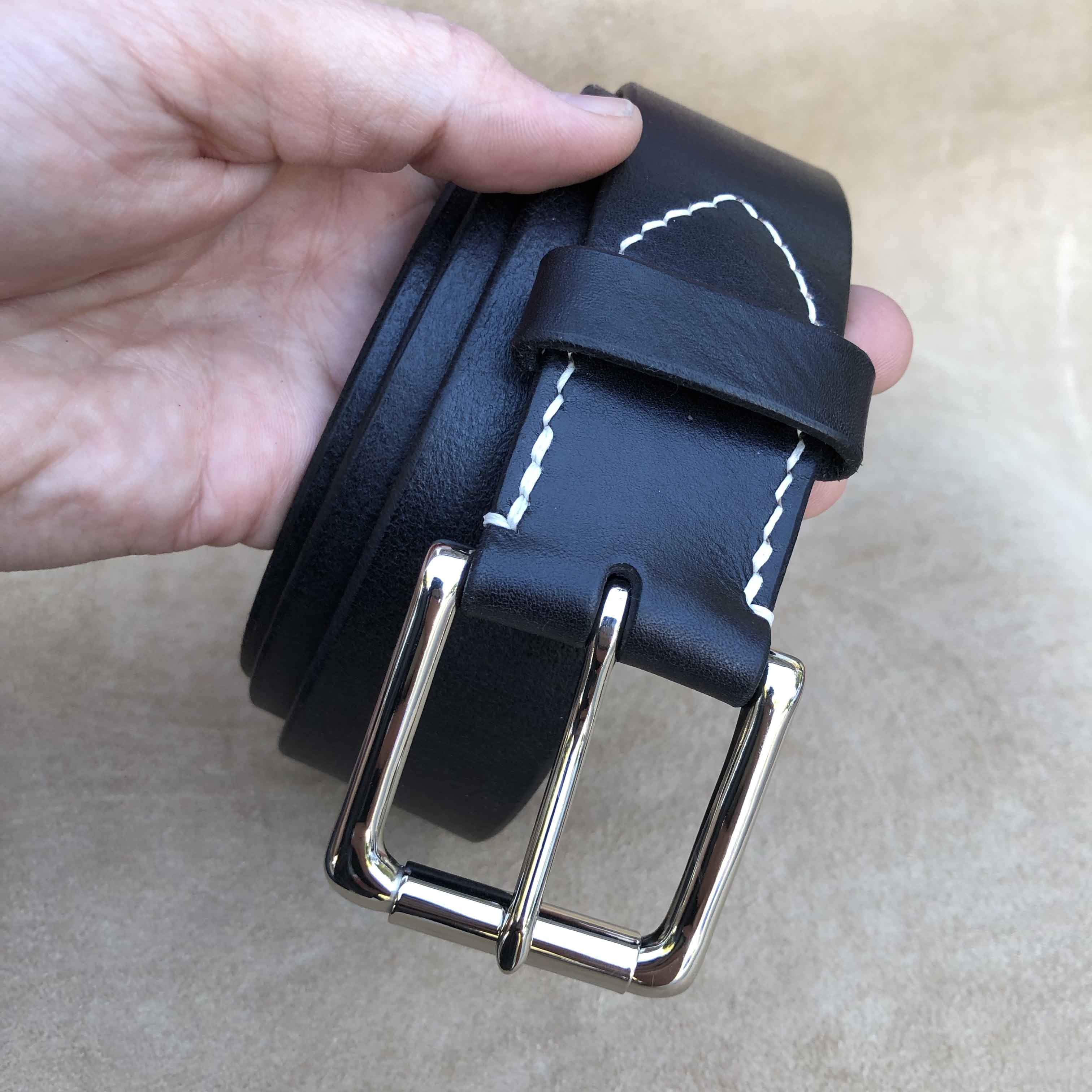 Studio D'Artisan Belt - Steel Buckle Black